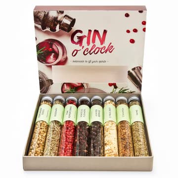 Enjoy the eat.art Gin O’clock Cocktail Infusion Kit to add delicious flavors to your gin and cocktails.