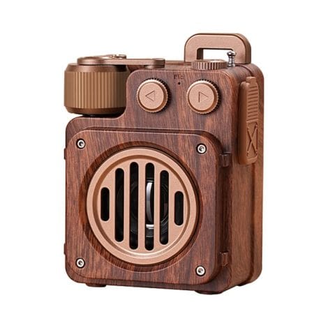 Baolira Vintage Bluetooth Speaker: Wireless, Classic Mini Speaker with Wireless & AUX, TF Card. Perfect Gift for Men.