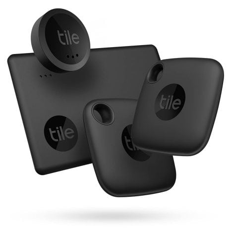 Tile Mate Essentials 4-Pack- Bluetooth trackers to easily find keys, wallets, remotes, and more!