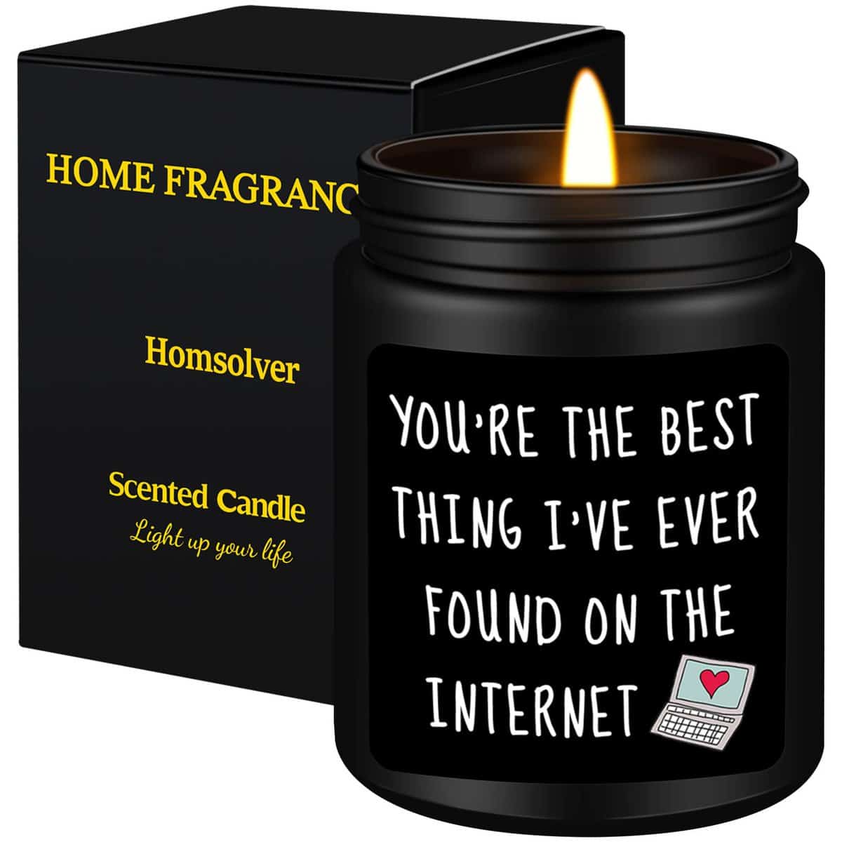 Homsolver Birthday Gifts for Men, Gifts for Him, Anniversary Romantic Gifts for Him Boyfriend Husband, Funny Birthday Gifts for Men, Him, Best Friends, Male, Boyfriend, Dad Gifts, Candles Gifts for Men Him