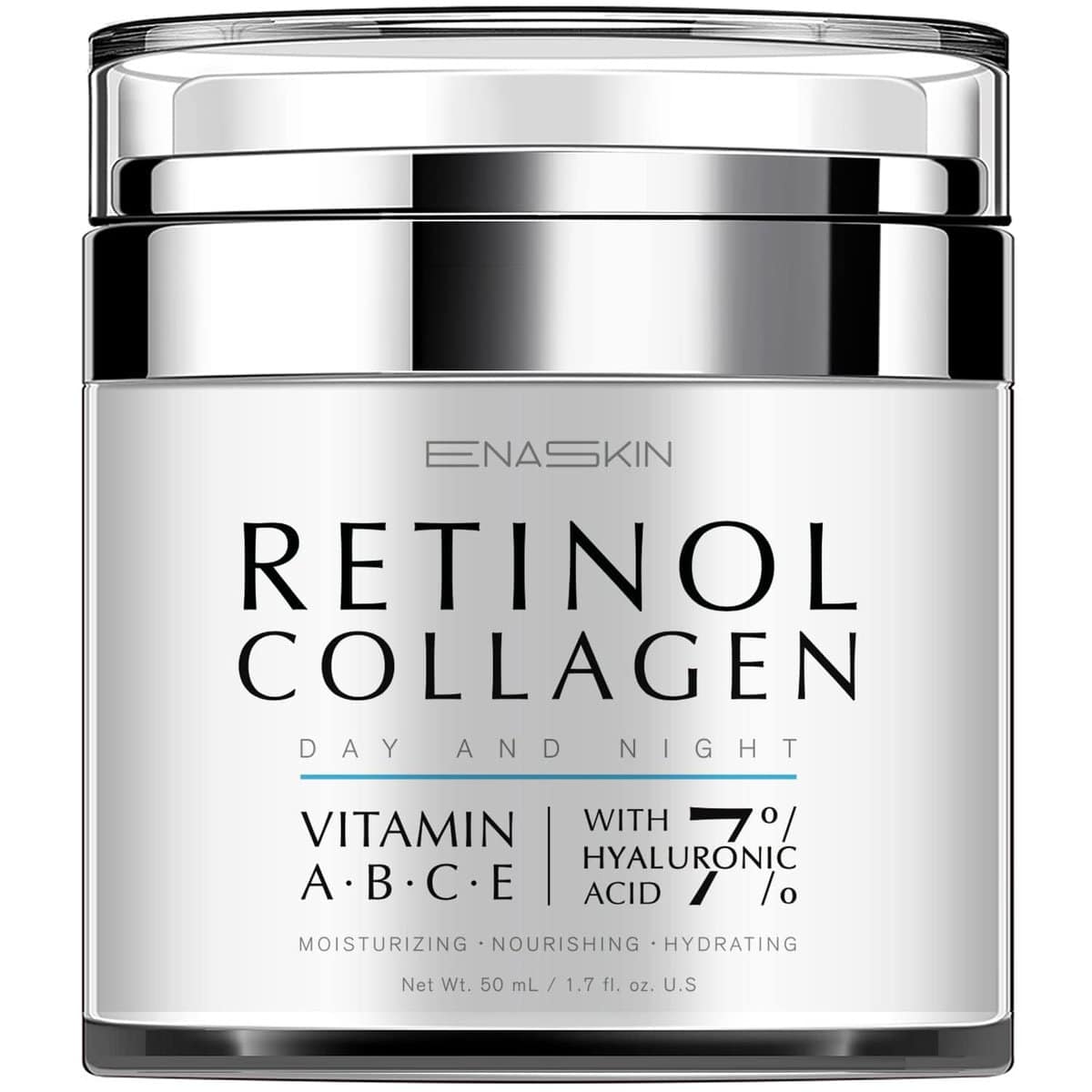 EnaSkin Retinol Cream for Face, Moisturizer for Anti Aging & Wrinkled Skin, Day and Night for Women & Men, Retinol Collagen Facial Care Face and Neck 1.7 Fl Oz