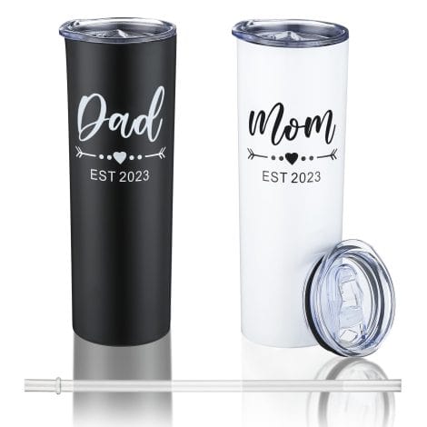 2023 Mom&Dad Tumblers: HAOQINA Stainless Steel Tumbler – Perfect Mother’s Day Gifts for Super Moms!