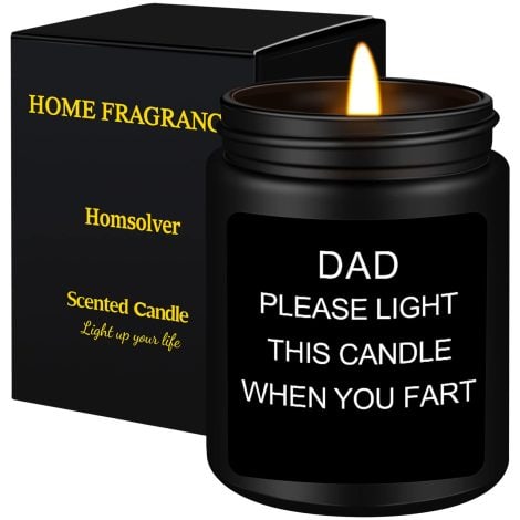 Sandalwood Scented Candle for the Best Dad: Father’s Day and birthday gift from daughter or son.