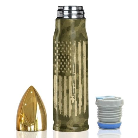 Vprintes Fishing 17oz Stainless Steel Bullet Tumbler – Ideal Fishing Gift for Fisherman’s Special Occasions.