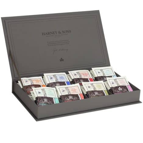 Harney & Sons Gift Box with Grey Linen Tea Assortment, 1 piece.