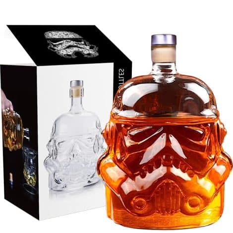 750ml Glass Decanter Set for Whiskey, Brandy, Scotch, Vodka – Perfect Gift for Men