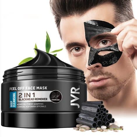 JVR Black Charcoal Face Mask, Deep Cleansing & Purifying for All Skin Types, 4.23 OZ.