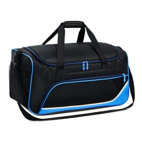 Blue/Black Uarition Duffle: Spacious 21 inch gym and travel bag for men, perfect for sport and overnight trips.