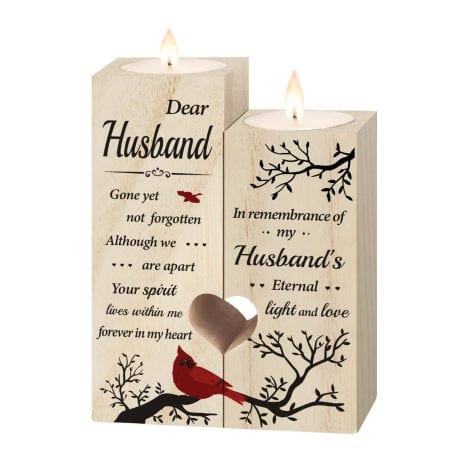 SteadStyle Memorial Gifts – Candle Gifts to Remember Your Late Husband – Sympathy and Bereavement Gifts, Cherish His Memory.