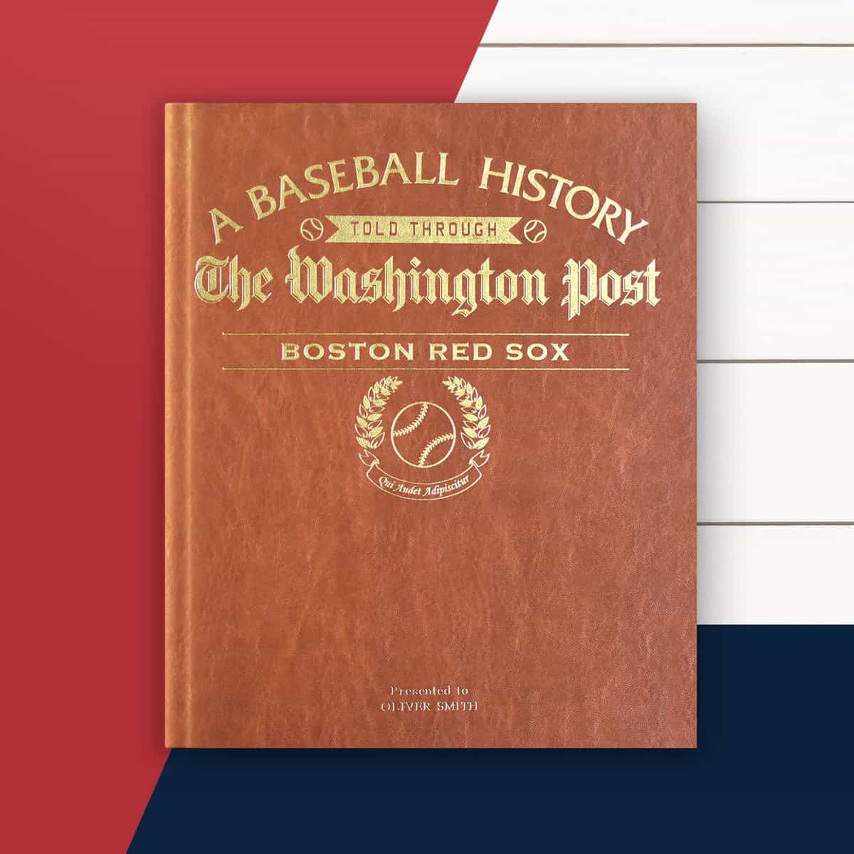 Signature gifts Personalized Baseball History Book - Sports Fan Gift - A Major League History Told Through Archive Newspaper Coverage