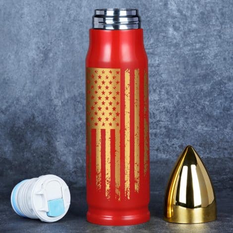 Red Dad Gifts – Christmas Gifts for Men – American Flag Tumbler – Funslive