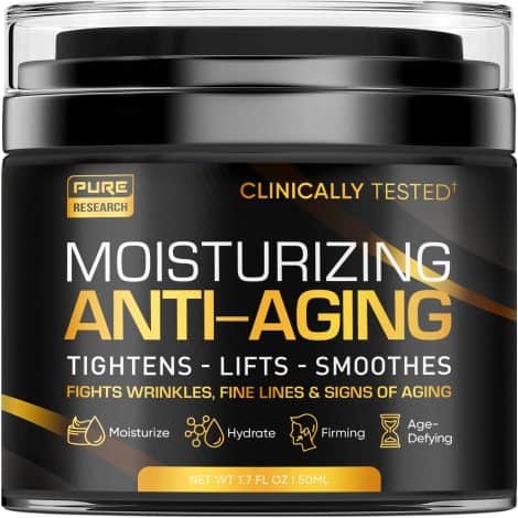 Anti-Aging Men’s Face Cream with Collagen, Retinol, and Hyaluronic Acid – Day & Night Moisturizer – 1.7 oz.