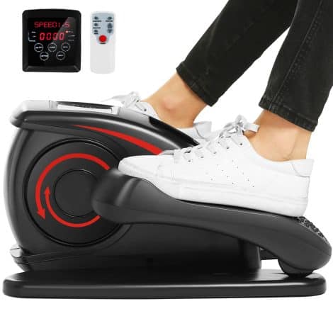 Compact and Silent ANCHEER Electric Seated Pedal Exerciser: Stay active at home or office with ease.