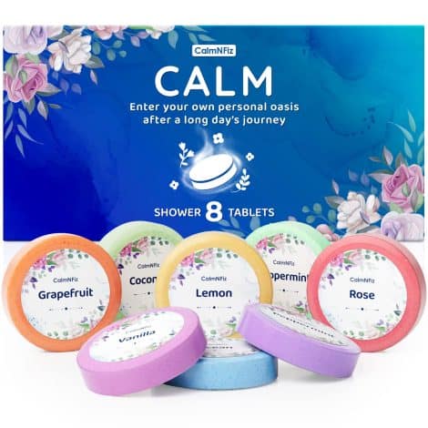 Relax and Refresh Shower Steamers, Pampering Gifts for Mom, Shower Bombs, Holiday and Birthday Luxury Self-Care Sets