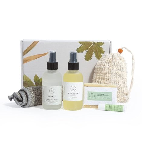 Men’s Spa Essentials Kit: Handcrafted Eucalyptus Scented Gift Set – Stress Relief Grooming Package for Men.