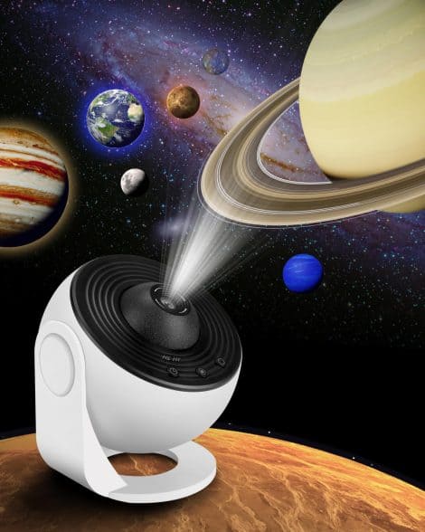 12-in-1 Galaxy Projector: Create a breathtaking starry night ambiance in your bedroom with rotating nebula lights. Perfect for kids and home decor.