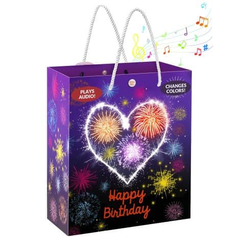 “Enchanting Bag Filled with Lights & Music: Fireworks & Cheers’ Birthday Surprise – Ideal for Spouses, Friends, and More!”