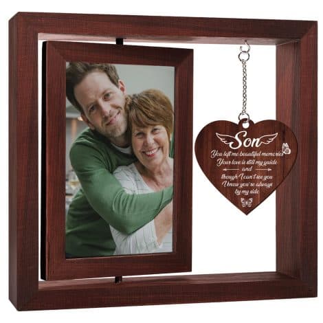 Son Memorial Gifts – Vetbuosa Picture Frame: Sympathy, Remembrance, and Condolence Gifts for Loss of Son