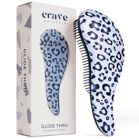 Crave Naturals Detangling Hair Brush, perfect for all hair types. Suitable for both adults and kids.