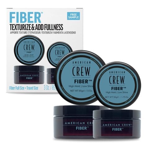 AMERICAN CREW Men’s Hair Fiber, Strong Hold and Subtle Shine, Perfect for Travel, Duo Gift Set