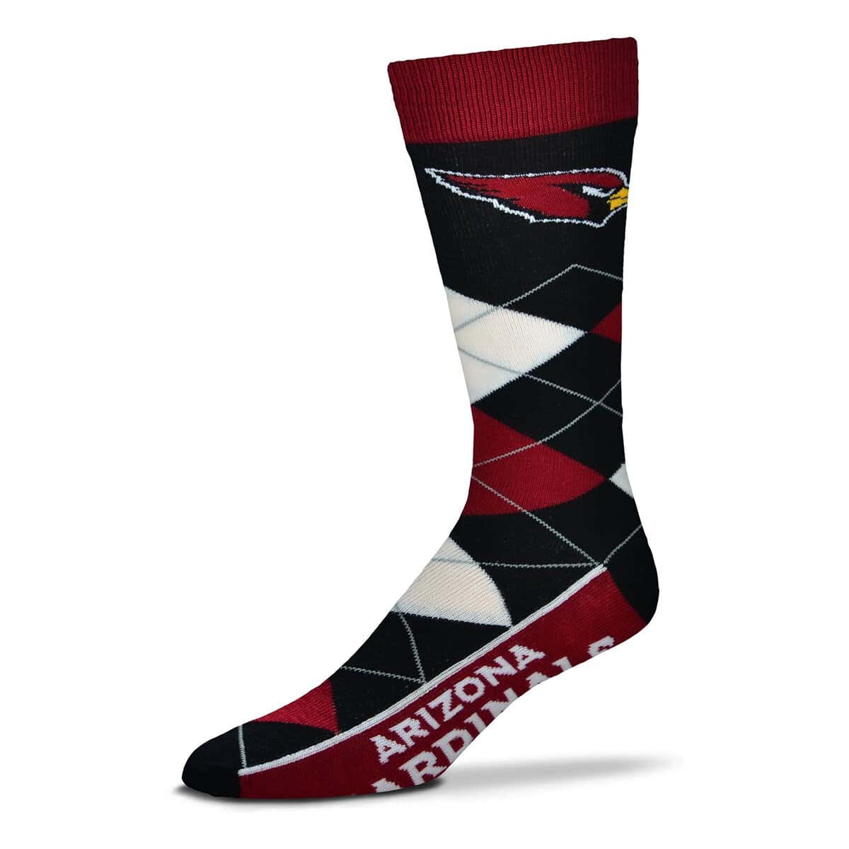 For Bare Feet Unisex Argyle Line Up Team Sock, 1 Pair