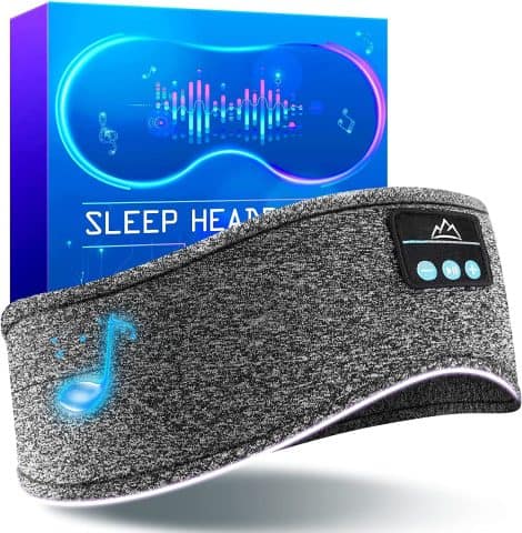 SmartSleep Wireless Bluetooth Headband – Cozy Sleep Mask Headset, Sport Earband Tech Accessories, Perfect for Gifting.