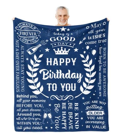 Jamfind’s Birthday Gift for Him: Cozy Blanket – Perfect Birthday Present for Dad, Husband, or Grandpa.