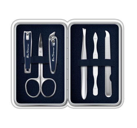 Ben Sherman Men’s Travel Nail Clipper Set: 6-Piece Grooming Kit with Clippers, Scissors, Tweezers, and Travel Case.