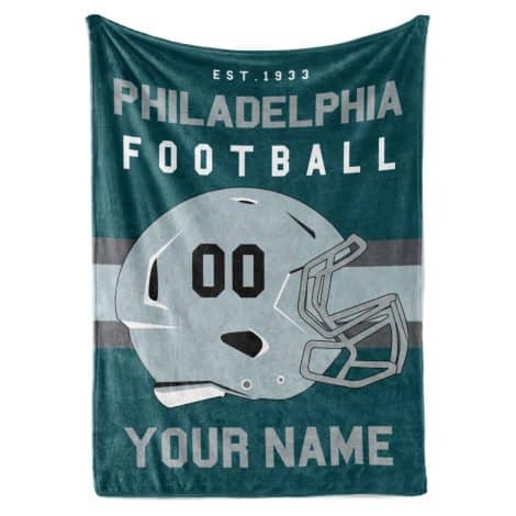 Custom Eagles Fleece Blanket: Perfect for fans! Personalized, made in USA, ships fast for youths and adults.