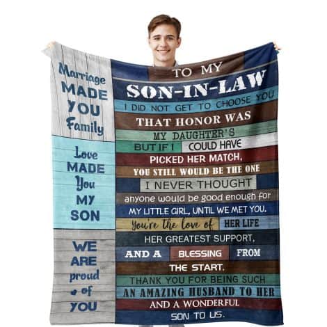 Omokil Son-in-Law Gift Blankets – Perfect Wedding & Birthday Gifts for Your Future Son-in-Law!